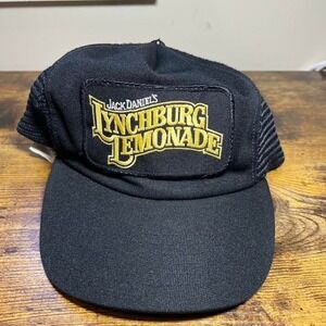 Vintage 1980s Jack Daniel's Lynchburg Lemonade black trucker hat